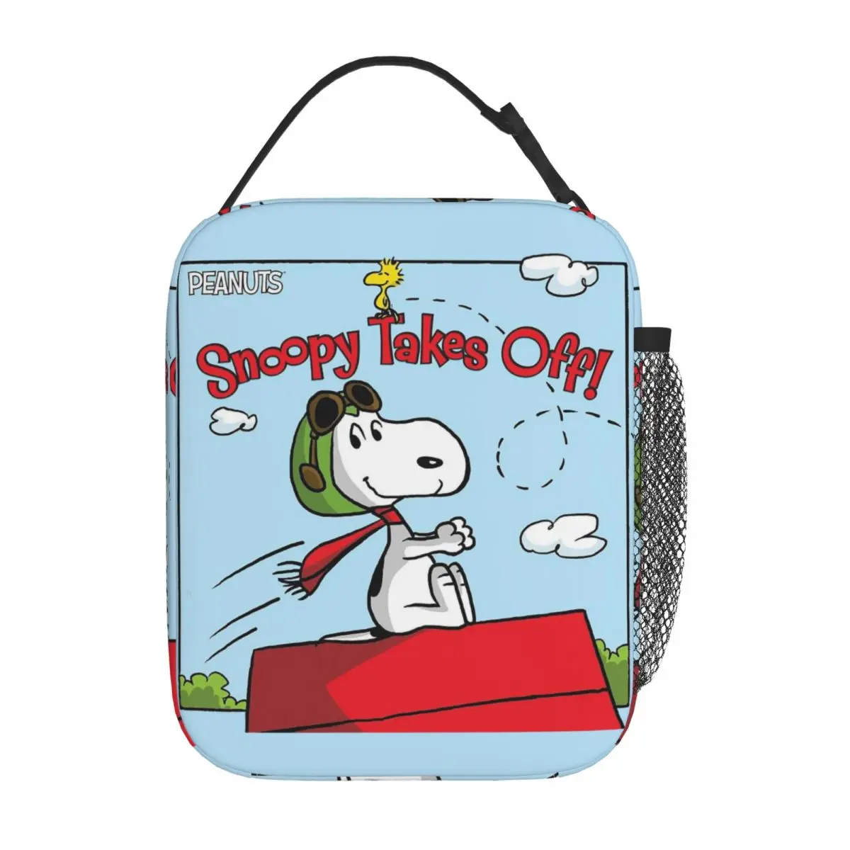 Kawaii Cartoon Snoopy Takes Off Insulated Lunch Bag