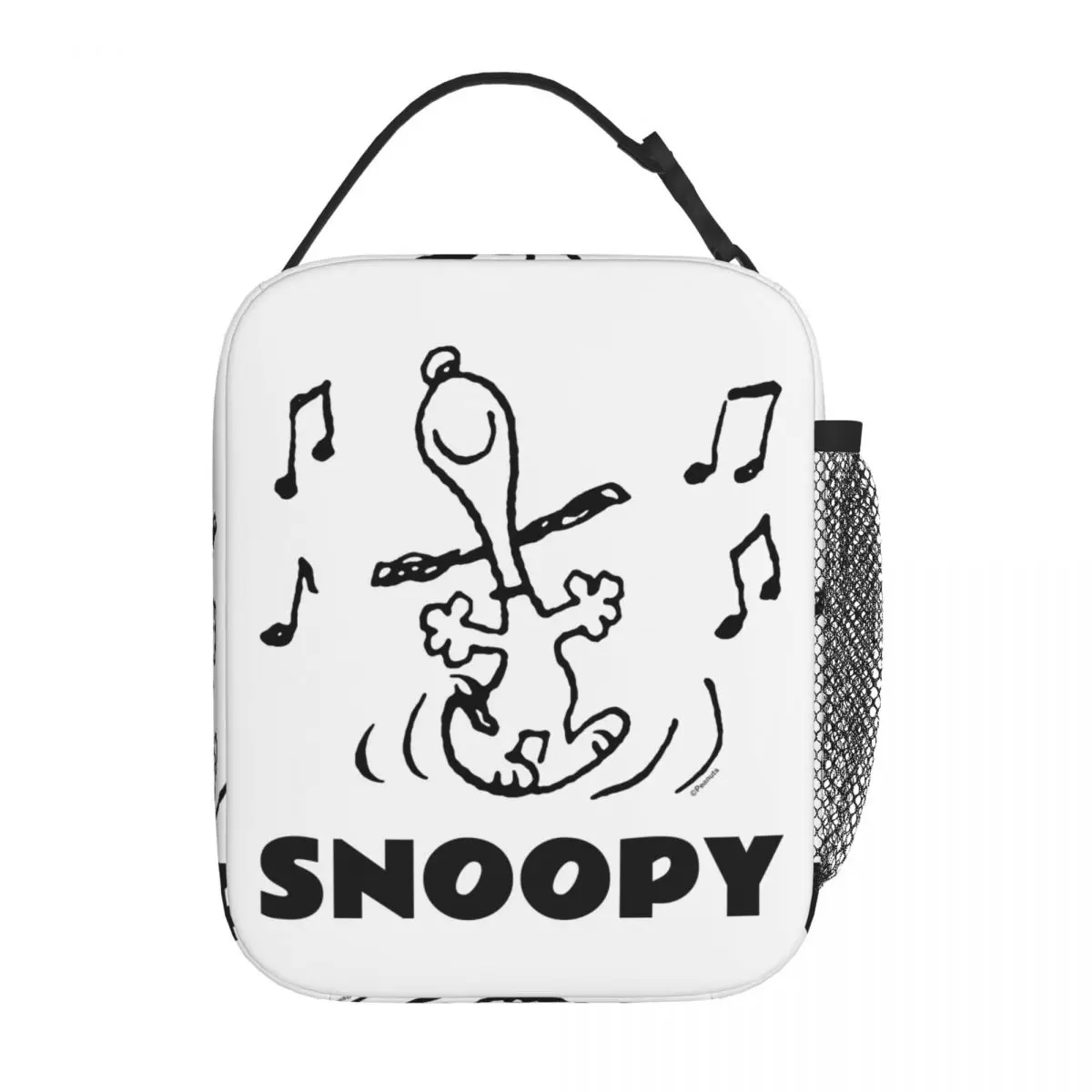 Kawaii Cartoon Snoopy With Music Insulated Lunch Bag