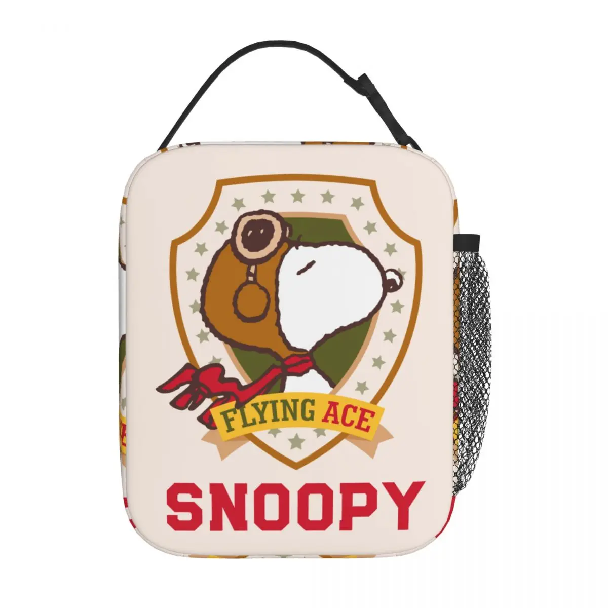 Kawaii Cartoon Snoopy Flying Ace Insulated Lunch Bag