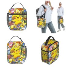 Kawaii Cartoon Pokemon Character Insulated Lunch Bag Kawaii Cartoon Pokemon Character Insulated Lunch Bag