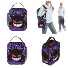 Kawaii Cartoon Pokemon Gengar Insulated Lunch Bag Kawaii Cartoon Pokemon Gengar Insulated Lunch Bag
