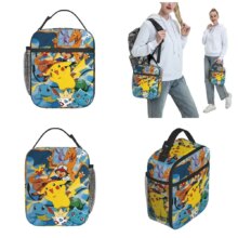 Kawaii Cartoon Pokemon Monster Insulated Lunch Bag – 1 Kawaii Cartoon Pokemon Monster Insulated Lunch Bag - 1