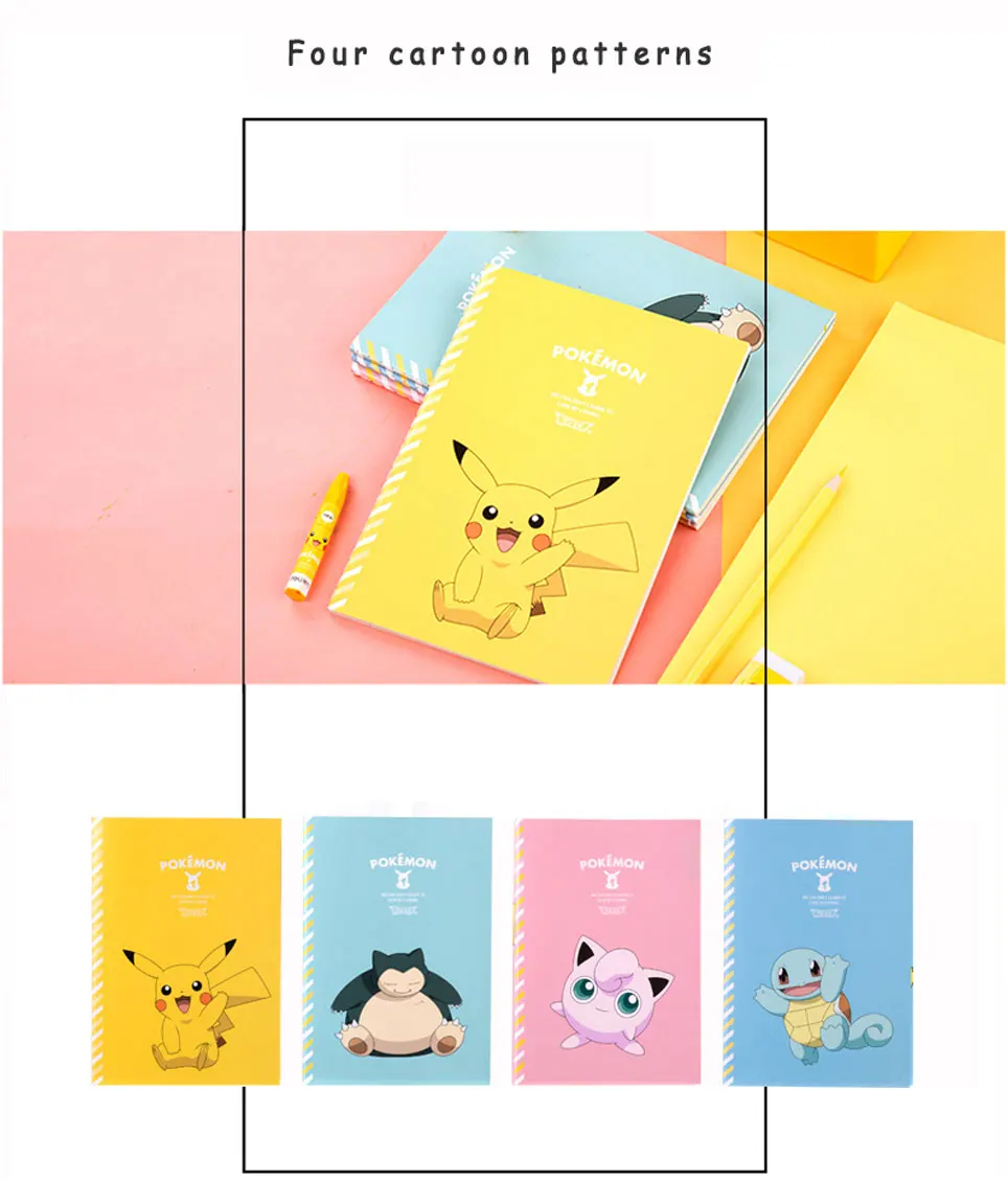 Pokemon Pikachu Stitching Binding Paper Notebook