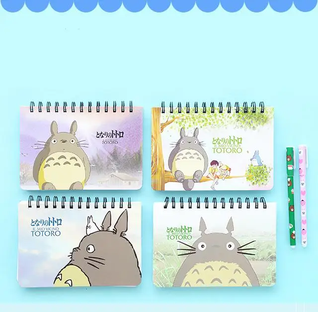 Kawaii Totoro Cartoon Weekly Spiral Notebook