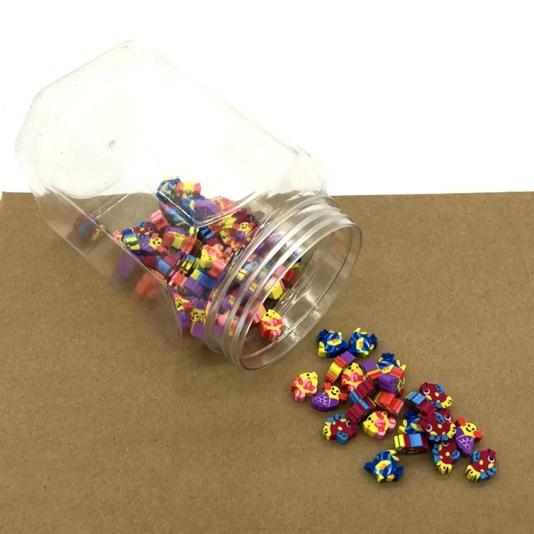 400 Pcs - Mini Animals/Smile/Heart Rubber Erasers 400 Pcs - Mini Animals/Smile/Heart Rubber Erasers