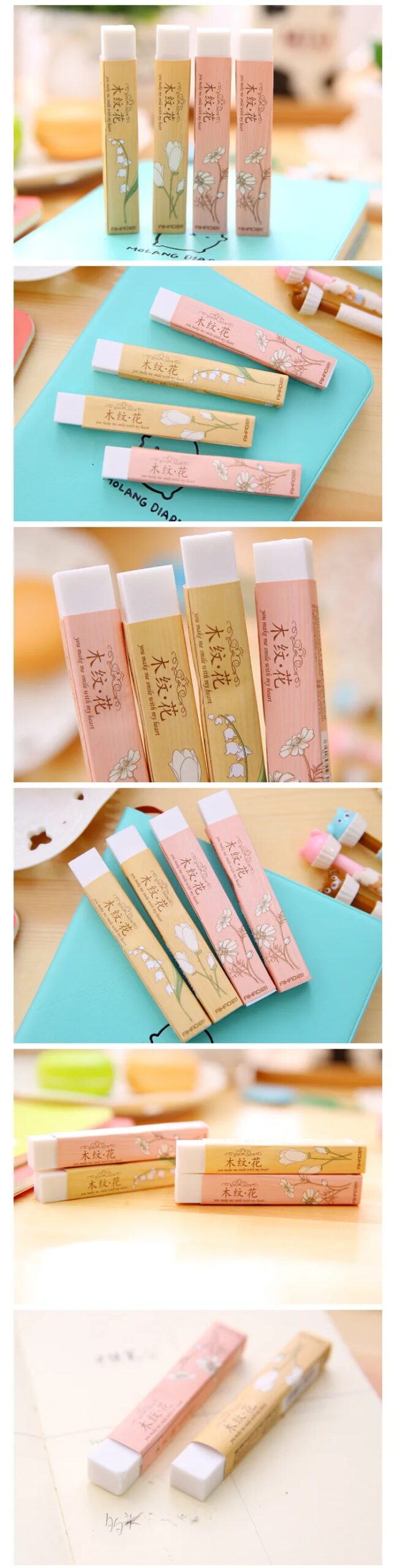Kawaii Pencil Erasers For Office School Stationery Supplies Kawaii Pencil Erasers For Office School Stationery Supplies