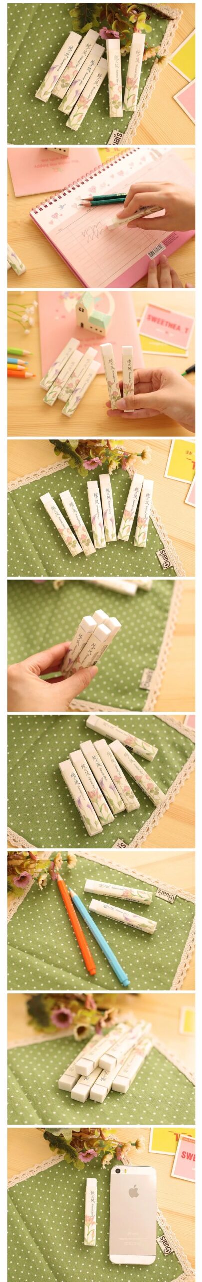 Kawaii Pencil Erasers For Office School Stationery Supplies Kawaii Pencil Erasers For Office School Stationery Supplies