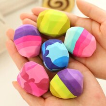 Kawaii Colorful Stone Irregular Shape Eraser Kawaii Colorful Stone Irregular Shape Eraser
