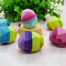 Kawaii Colorful Stone Irregular Shape Eraser Kawaii Colorful Stone Irregular Shape Eraser