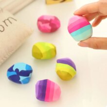 Kawaii Colorful Stone Irregular Shape Eraser Kawaii Colorful Stone Irregular Shape Eraser