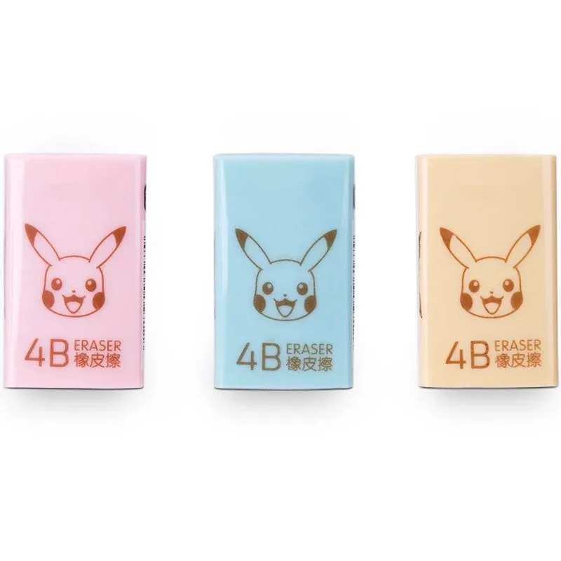 Pikachu Cartoon Examination/Art Drawing Tricolor Pencil Eraser Pikachu Cartoon Examination/Art Drawing Tricolor Pencil Eraser