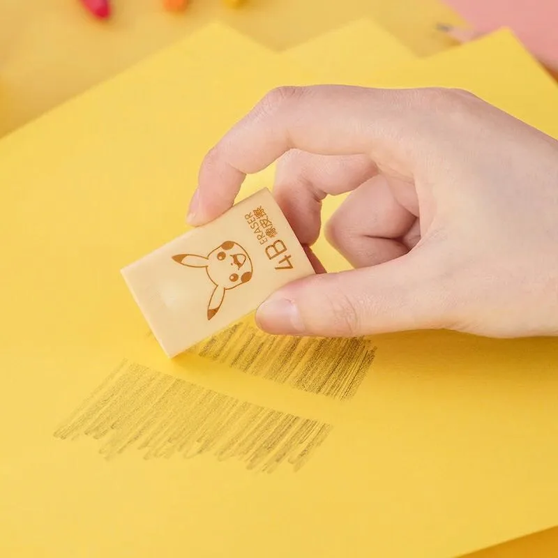 Pikachu Cartoon Examination/Art Drawing Tricolor Pencil Eraser Pikachu Cartoon Examination/Art Drawing Tricolor Pencil Eraser