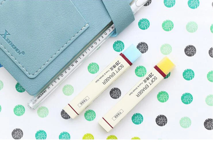 36 Pcs - Colorful 2B Soft Rubber Pencil Erasers 36 Pcs - Colorful 2B Soft Rubber Pencil Erasers