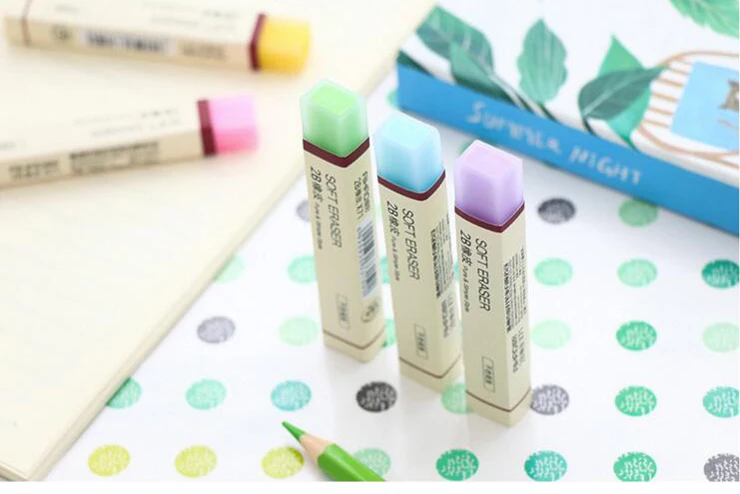 36 Pcs - Colorful 2B Soft Rubber Pencil Erasers 36 Pcs - Colorful 2B Soft Rubber Pencil Erasers