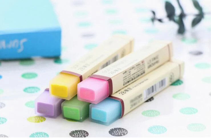 36 Pcs - Colorful 2B Soft Rubber Pencil Erasers 36 Pcs - Colorful 2B Soft Rubber Pencil Erasers