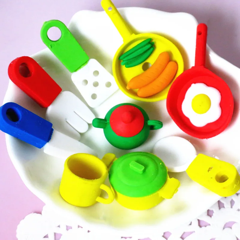Fruit/Cake/Vegetable/Food Erasers Set