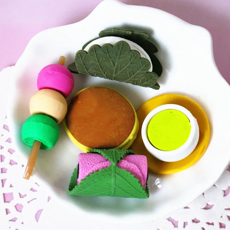 Fruit/Cake/Vegetable/Food Erasers Set
