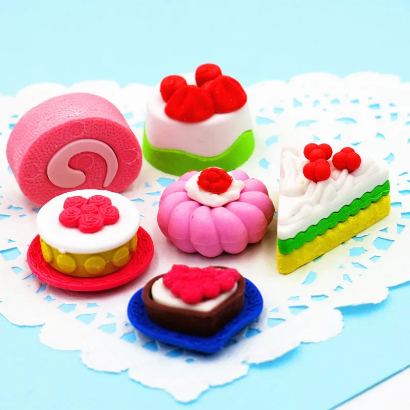 Fruit/Cake/Vegetable/Food Erasers Set