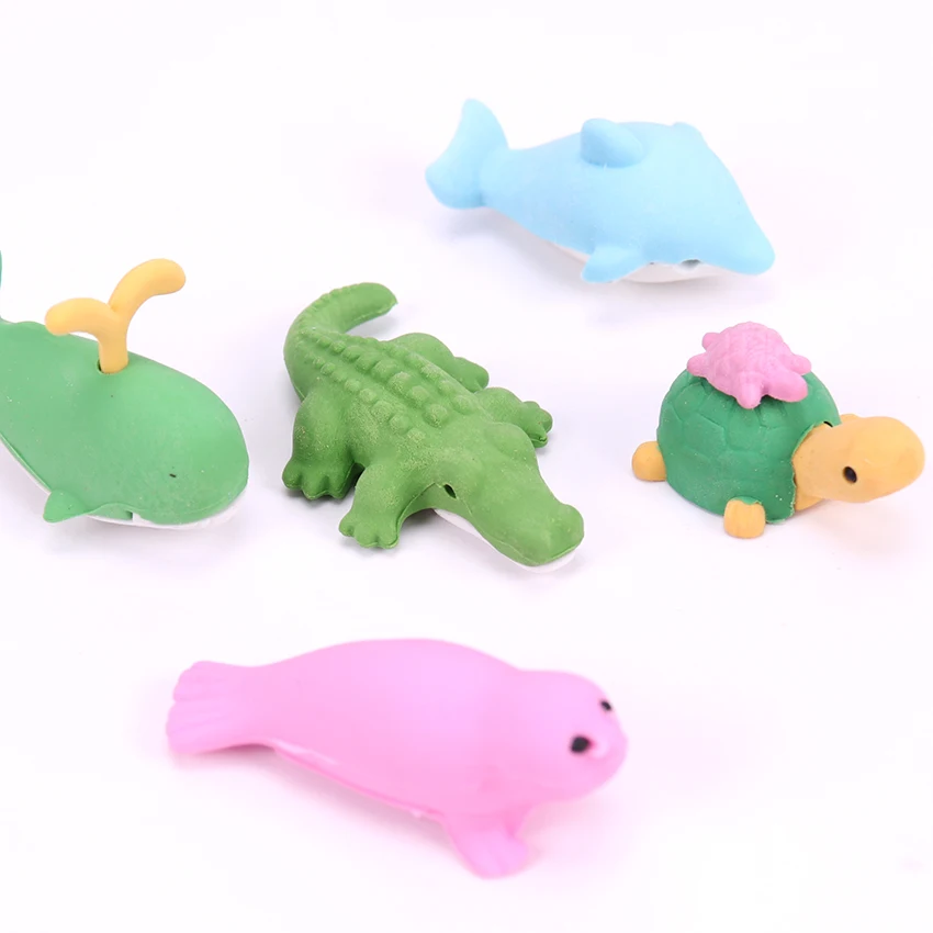 Kawaii Animal Stationery Drawing Pencil Erasers