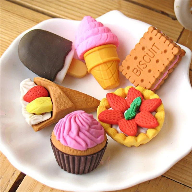 Cake Random Shaped Novelty Creative Eraser