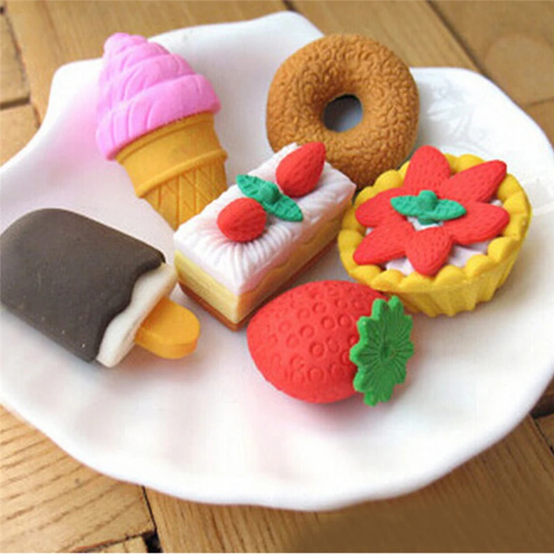 Cake Random Shaped Novelty Creative Eraser