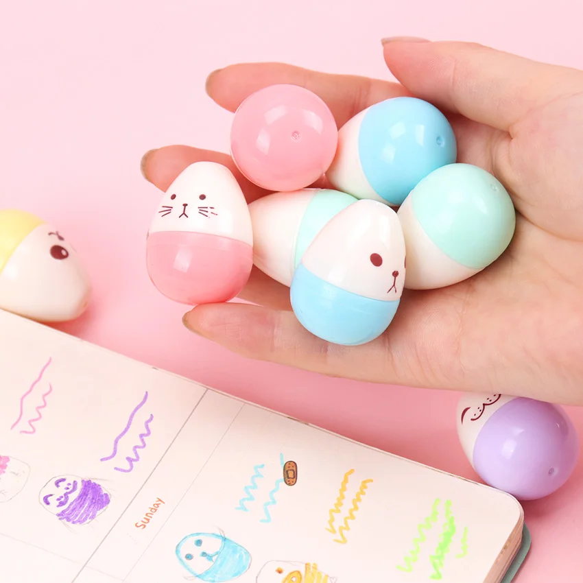 Kawaii Egg Shape Stationery Highlighter Pen