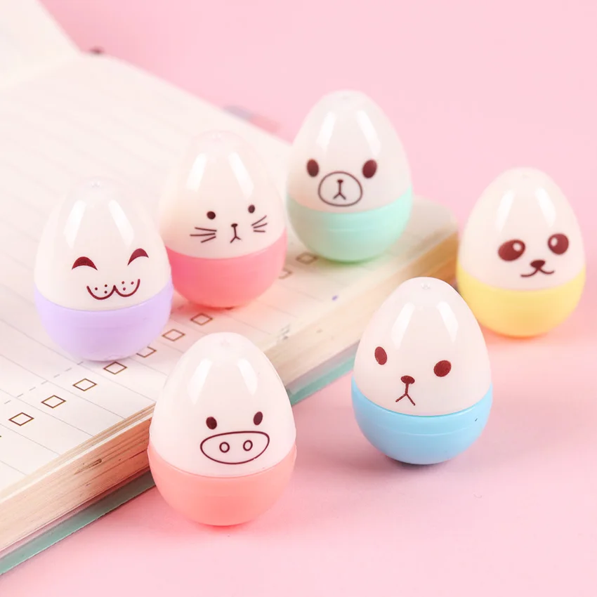 Kawaii Egg Shape Stationery Highlighter Pen