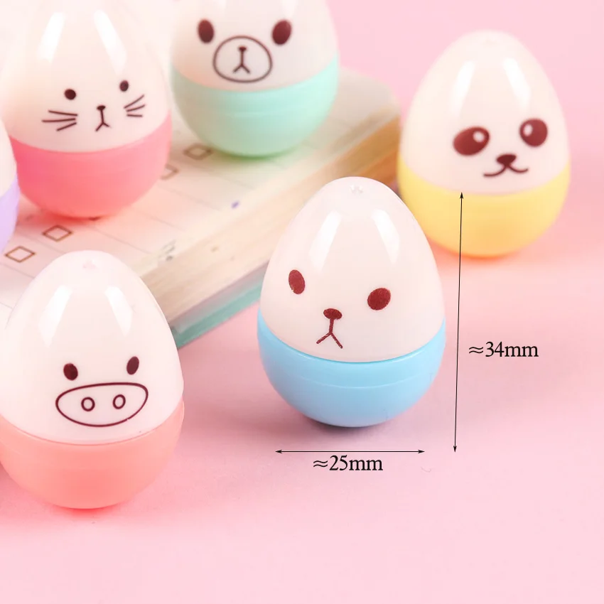 Kawaii Egg Shape Stationery Highlighter Pen