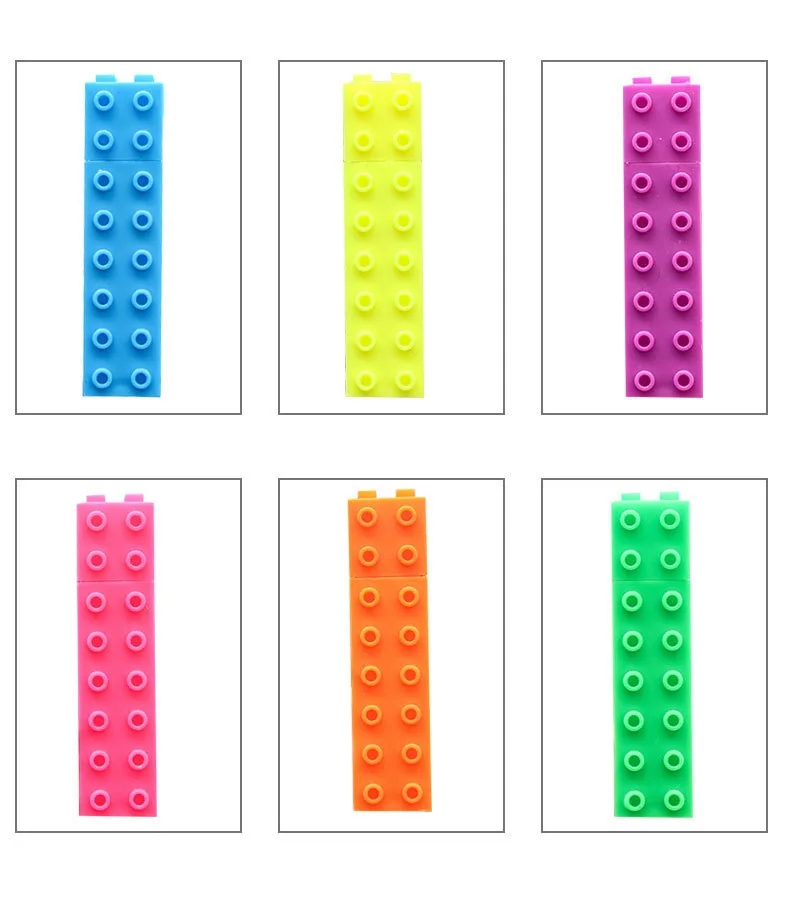 Kawaii Mini Building Up Block Stationery Highlighter Pen Kawaii Mini Building Up Block Stationery Highlighter Pen