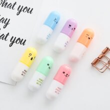 Capsule Vitamin Pill Stationery Highlighter Marker Pen Capsule Vitamin Pill Stationery Highlighter Marker Pen