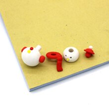 Kawaii Snowman Santa Claus Christmas Tree Model Rubber Set Kawaii Snowman Santa Claus Christmas Tree Model Rubber Set