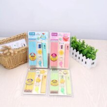 12 Pieces Kawaii Stationery Set Wooden Pencils Stationery Set with Eraser Cap Ruler Sharpener Grip for School 12 Pieces Kawaii Stationery Set Wooden Pencils Stationery Set with Eraser Cap Ruler Sharpener Grip for School