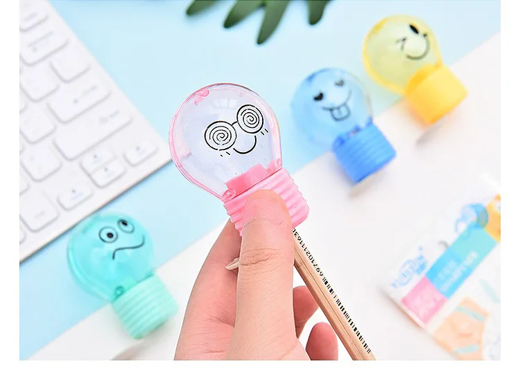 Anime Bulb Style Plastic Stationery Pencil Sharpener For Kids Anime Bulb Style Plastic Stationery Pencil Sharpener For Kids