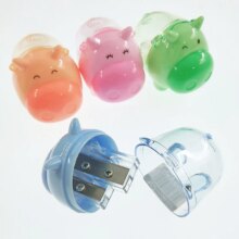 Kawaii Pig Cartoon Candy Colors Dual Hole Pencil Sharpener Kawaii Pig Cartoon Candy Colors Dual Hole Pencil Sharpener