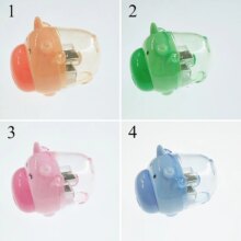 Kawaii Pig Cartoon Candy Colors Dual Hole Pencil Sharpener Kawaii Pig Cartoon Candy Colors Dual Hole Pencil Sharpener