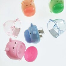 Kawaii Pig Cartoon Candy Colors Dual Hole Pencil Sharpener Kawaii Pig Cartoon Candy Colors Dual Hole Pencil Sharpener
