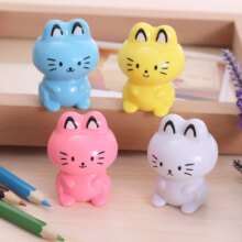 Kawaii Cat Plastic Pencil Sharpener For Kids Kawaii Cat Plastic Pencil Sharpener For Kids