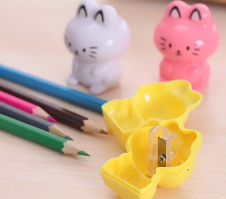 Kawaii Cat Plastic Pencil Sharpener For Kids