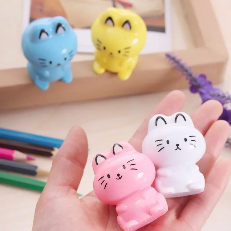 Kawaii Cat Plastic Pencil Sharpener For Kids