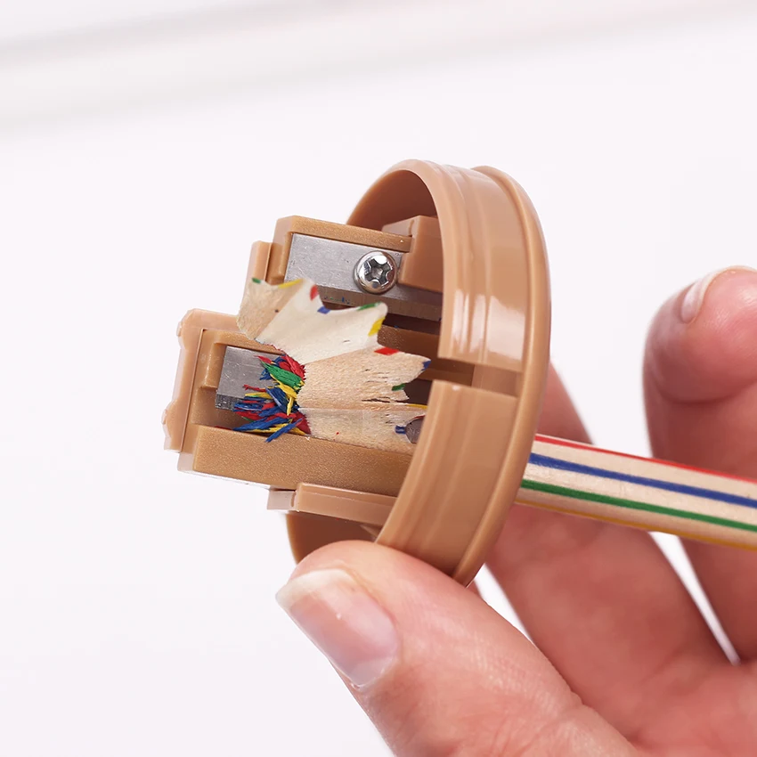 Kawaii Double Orifice Pencil Sharpener For School Stationery Supplies