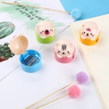 Kawaii Plastic Cat Pig Pencil Sharpener For Kids Kawaii Plastic Cat Pig Pencil Sharpener For Kids