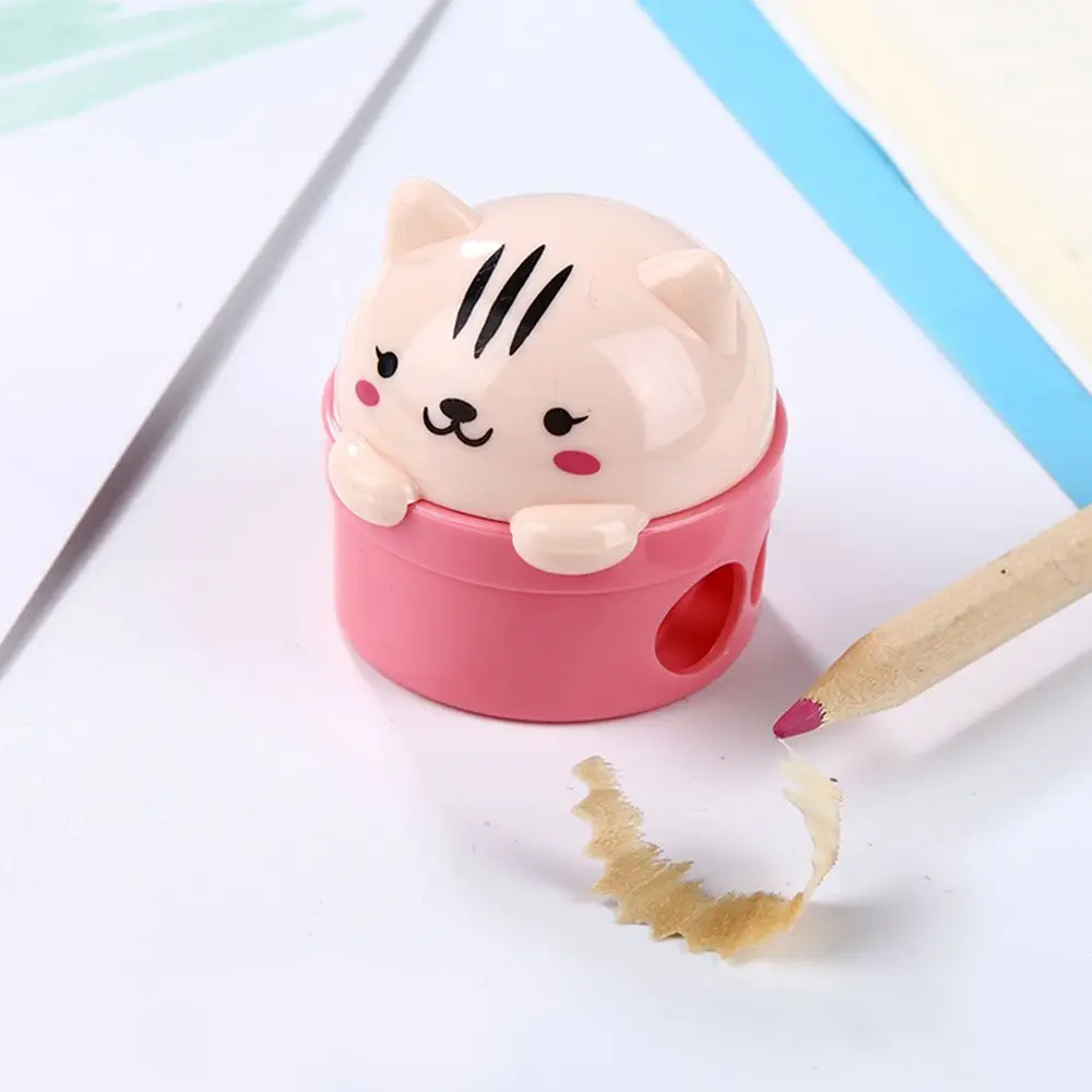 Kawaii Plastic Cat Pig Pencil Sharpener For Kids Kawaii Plastic Cat Pig Pencil Sharpener For Kids