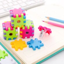 Kawaii Plastic Magic Cube Color Pencil Sharpeners For Child Kawaii Plastic Magic Cube Color Pencil Sharpeners For Child