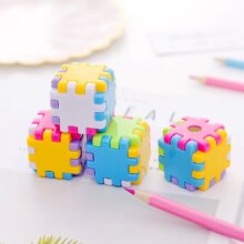 Kawaii Plastic Magic Cube Color Pencil Sharpeners For Child Kawaii Plastic Magic Cube Color Pencil Sharpeners For Child