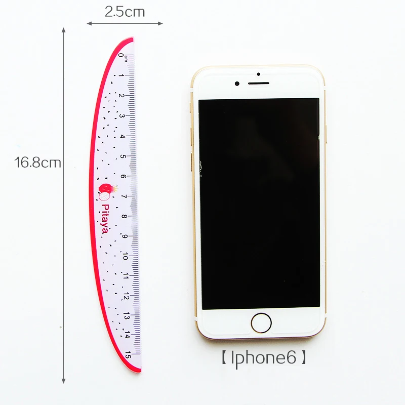 15cm Cute Kawaii Stationery Fruit Plastic Ruler Kiwi Watermelon Pitaya Lemon