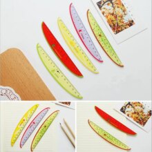15cm Cute Kawaii Stationery Fruit Plastic Ruler Kiwi Watermelon Pitaya Lemon 15cm Cute Kawaii Stationery Fruit Plastic Ruler Kiwi Watermelon Pitaya Lemon