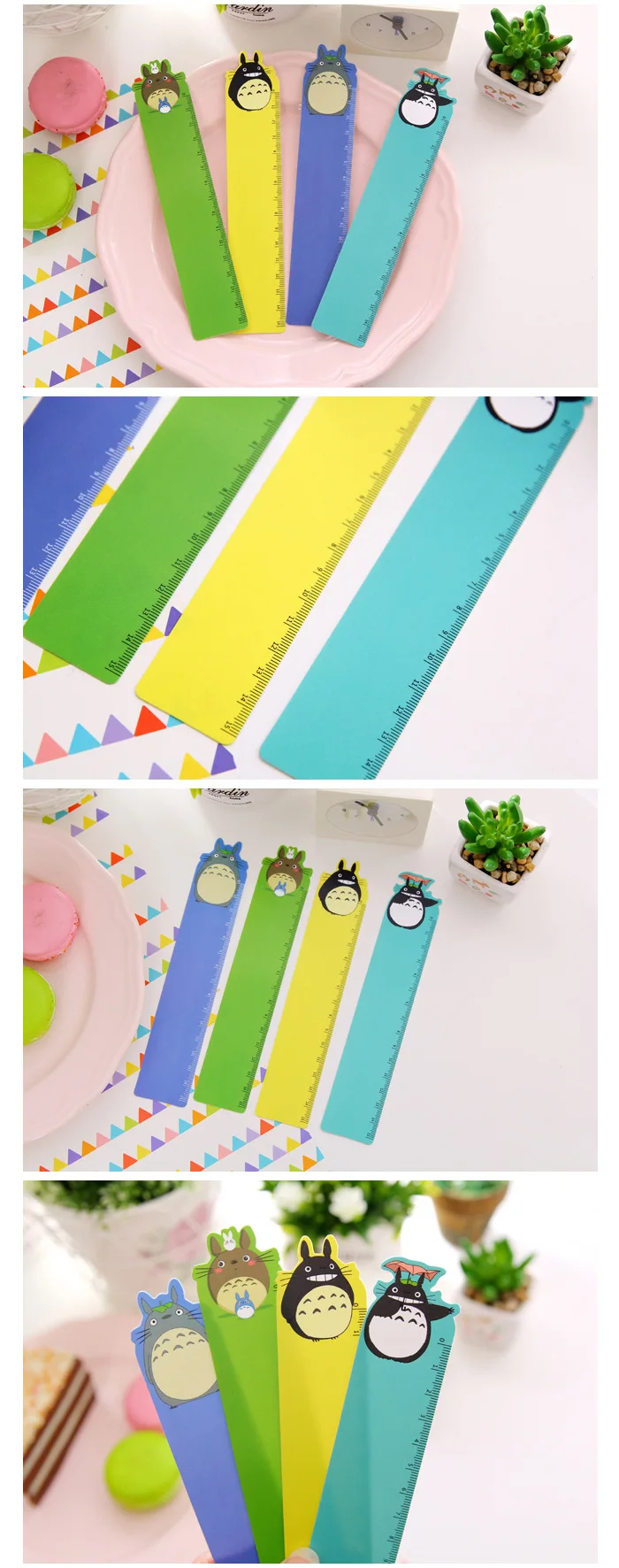Kawaii Totoro Plastic Stationery Straight Ruler