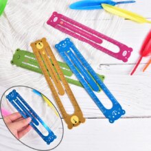 Kawaii Cartoon Frog Bear Pig Cat Metal Paper Clip Stationery Ruler For Children Kawaii Cartoon Frog Bear Pig Cat Metal Paper Clip Stationery Ruler For Children
