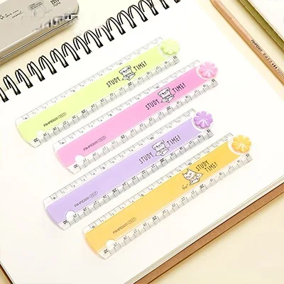 Kawaii Cat Cartoon Color Folding Multifunction Ruler
