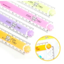 Kawaii Cat Cartoon Color Folding Multifunction Ruler Kawaii Cat Cartoon Color Folding Multifunction Ruler